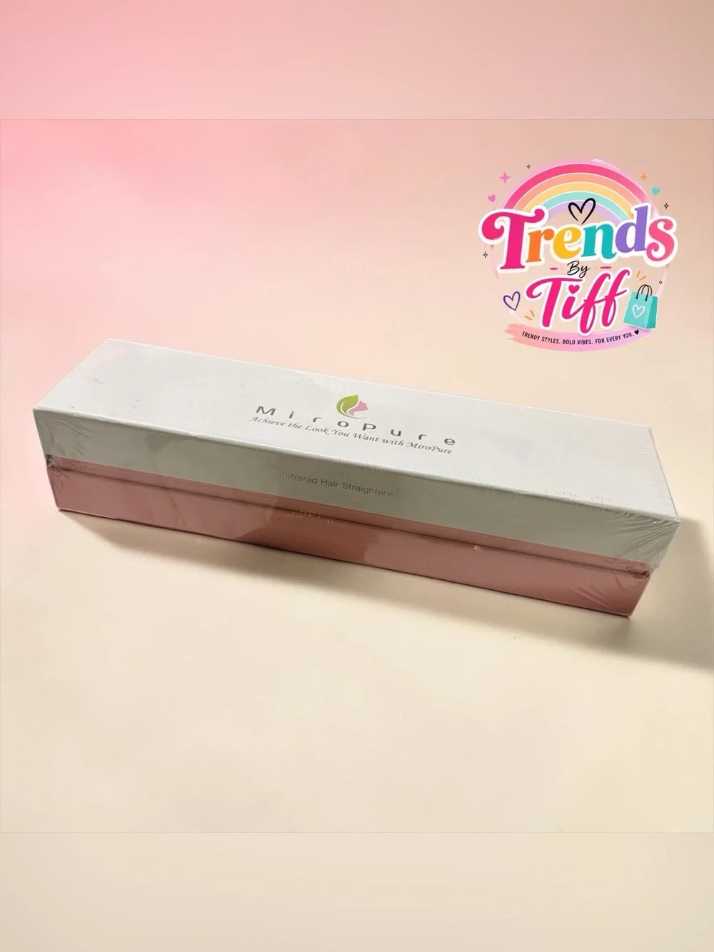 MiroPure Infrared Hair Straightener - Pink & White Packaging